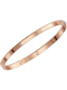 MYKI Rose Gold-Plated Kada Bracelet