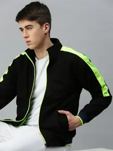 VOXATI Mock Collar Bomber  Jacket