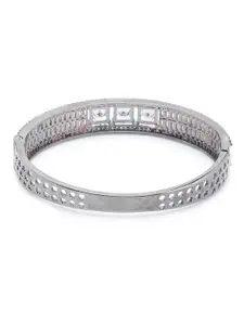 Anouk Women Silver-Toned Silver-Plated Bangle-Style Bracelet