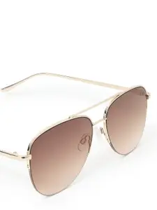 Accessorize London Women Half Rim Aviator Sunglasses with UV Protected Lens MA-59301781001