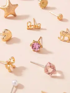 Shining Diva Fashion Set of 30 Contemporary Studs Earrings