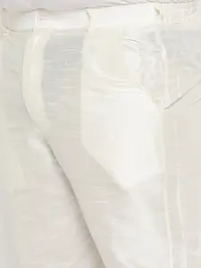 VASTRAMAY Mandarin Collar Regular Kurta with Pyjamas