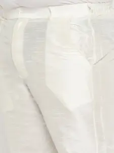 VASTRAMAY Mandarin Collar Regular Kurta with Pyjamas