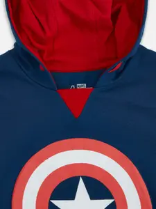 Pantaloons Junior Boys Spider Man Graphic Printed Hooded Sweatshirt