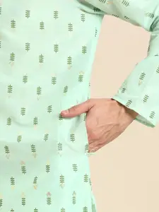 Anouk Men Floral Printed Regular Kurta With Pyjamas