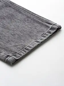 DressBerry Women Straight Fit High-Rise Acid Wash Pure Cotton Jeans