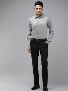 Van Heusen Pure Cotton Self Design Textured Formal Shirt