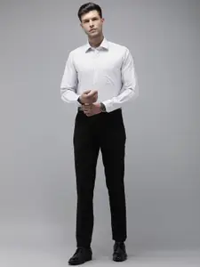 Van Heusen Pure Cotton Self Design Textured Formal Shirt