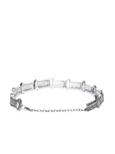 Priyaasi Oxidised Silver-Plated Choker Necklace