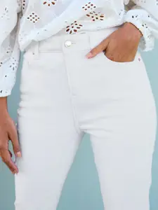 NEXT Women Slim Fit Stretchable Cropped Jeans