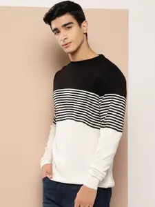 INVICTUS Striped Acrylic Pullover