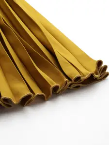 Chemistry Accordion Pleat Maxi Flared Skirt