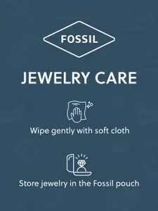 Fossil Stone-Studded Cuff Bracelet