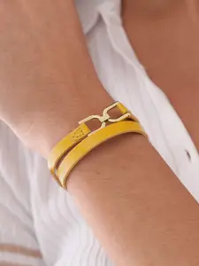 Fossil Women Leather Wraparound Bracelet