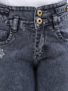 V-Mart Girls Mid-Rise Light Fade Clean Look Cotton Jeans