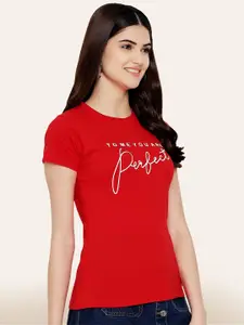 BAESD Typography Printed Cotton T-shirt