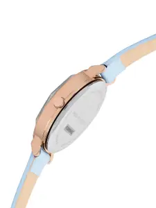 French Connection Women Embellished Dial & Leather Straps Analogue Watch FCN00064E
