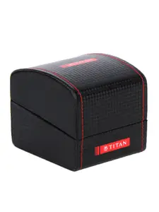 Titan Women Patterned Dial & Leather Straps Analogue Watch NR2596WL04