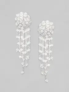 Rubans Voguish Silver-Plated Classic Drop Earrings