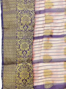 KALINI Ethnic Motif Woven Design Zari Silk Cotton Banarasi Saree