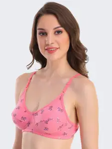 POOJA RAGENEE Floral Printed Full Coverage Everyday Cotton Bra
