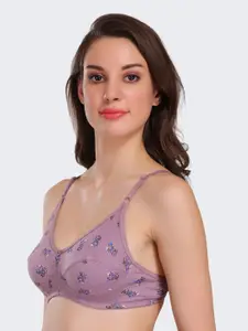 POOJA RAGENEE Floral Printed Full Coverage Everyday Cotton Bra