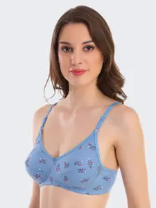 POOJA RAGENEE Floral Printed Full Coverage Everyday Cotton Bra