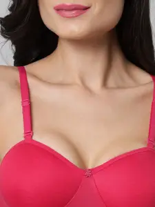 Imsa Moda Lightly Padded Half Coverage Cotton Everyday Bra