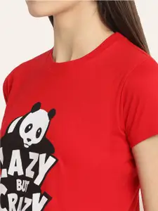 BAESD Pack Of 3 Graphic Print Round Neck Cotton T-shirt