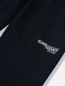 Gini and Jony Boys Printed Details Cotton Joggers