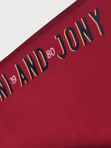 Gini and Jony Boys Printed Regular Fit Mid-Rise Cotton joggers