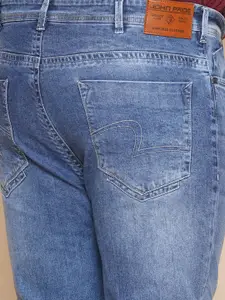 John Pride Plus Size Men Mid-Rise Heavy Fade Stretchable Jeans