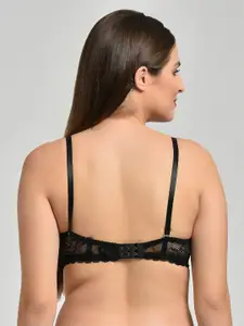 MAKCLAN Floral Medium Coverage Underwired Lightly Padded Bra