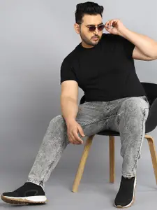 Urbano Plus Men Mid Rise Heavy Fade Stretchable Jogger