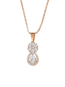 DressBerry Rose Gold-Plated Pendant & Chain