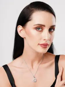 DressBerry Silver-Plated Pendant & Chain