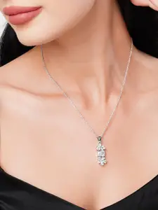 DressBerry Silver-Plated Pendant & Chain