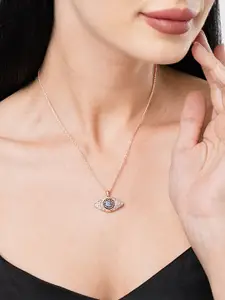 DressBerry Rose Gold-Plated Pendant & Chain
