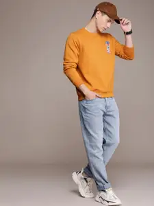 FCUK Round Neck Applique Detail Sweatshirt