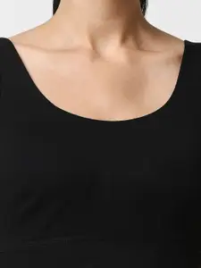 Soie Women Medium Impact Non Padded Non Wired Long Line Sports Bra-Pack of 2