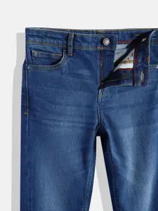 Allen Solly Junior Boys Blue Slim Fit Light Fade Stretchable Jeans