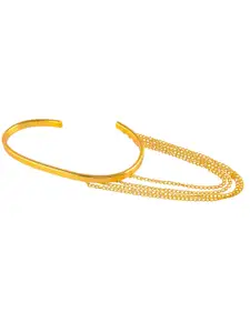 Silvermerc Designs Brass Gold-Plated Bangle-Style Bracelet