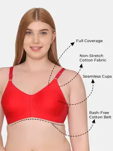 Souminie Full Coverage All Day Comfort Seamless Cups Cotton Bra