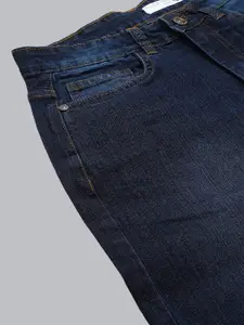 BAESD Women Flared High-Rise Light Fade Stretchable Jeans