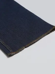 BAESD Women Flared High-Rise Low Distress Light Fade Cropped Stretchable Jeans