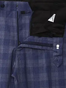 Van Heusen Men Checked Slim Fit Formal Trousers