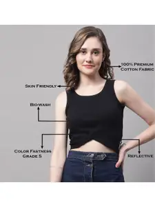 FBAR Pack Of 2 Cotton Twisted Crop Tops