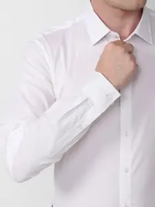 Van Heusen Slim Fit Opaque Pure Cotton Formal Shirt