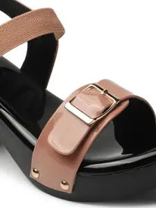 ICONICS Buckled Platform Heels