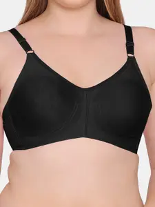 Souminie Pack Of 2 Non Padded Seamless Non Wired Rash Free Belt Cotton Full Coverage Bra